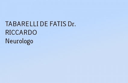 TABARELLI DE FATIS Dr. RICCARDO