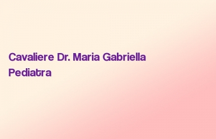Cavaliere Dr. Maria Gabriella
