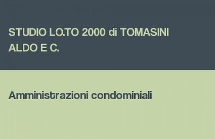 STUDIO LO.TO 2000 di TOMASINI ALDO E C.